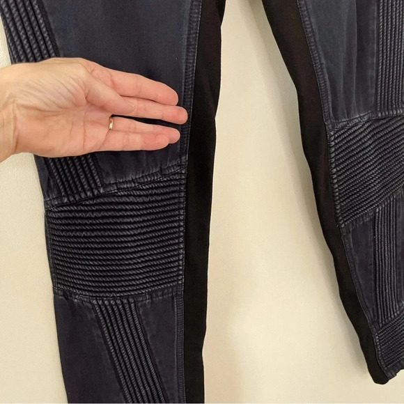 3.1 Phillip Lim Moto Pants w/ Ponte Inserts Biker Quilted Knee Pads street wear - Picture 8 of 13